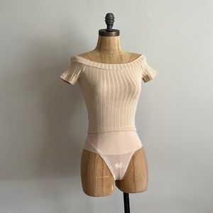 Showpo Ribbed Crop